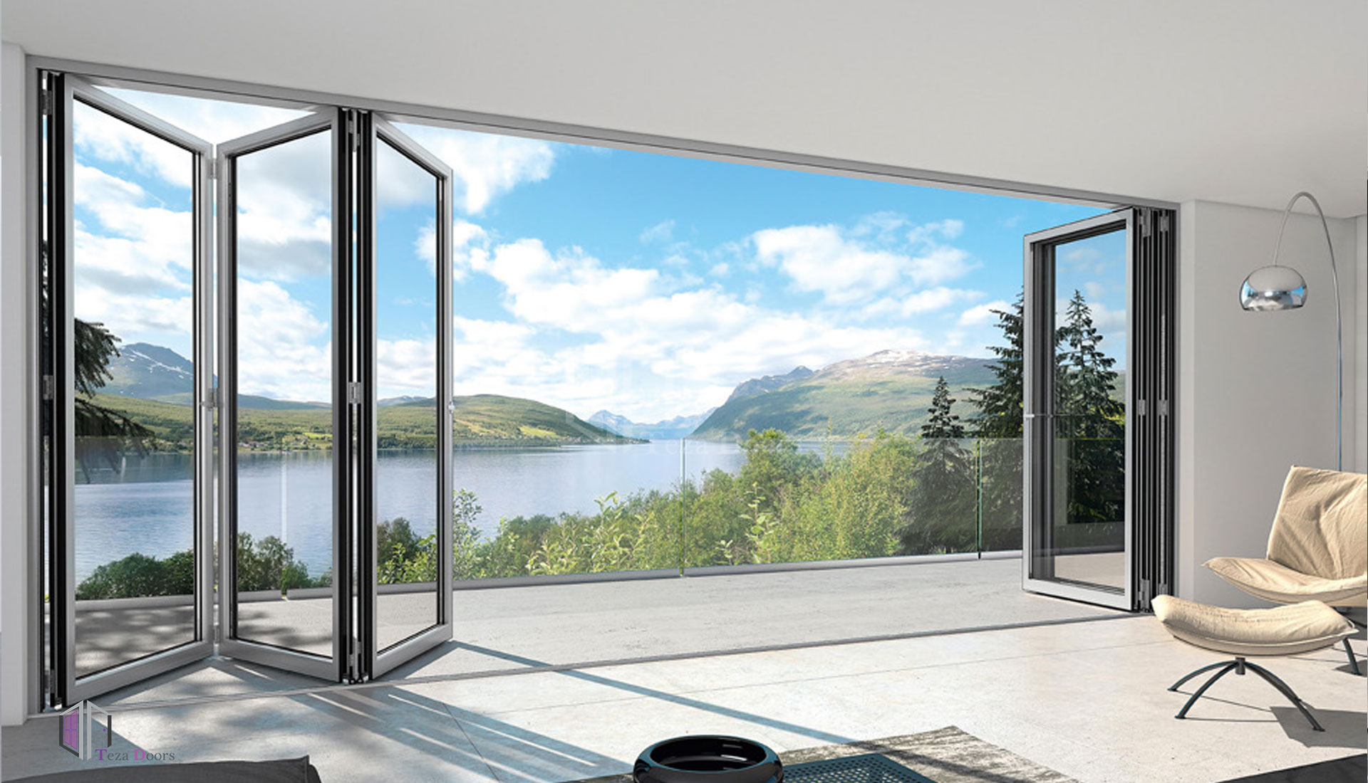 Teza 75 Series Folding Door