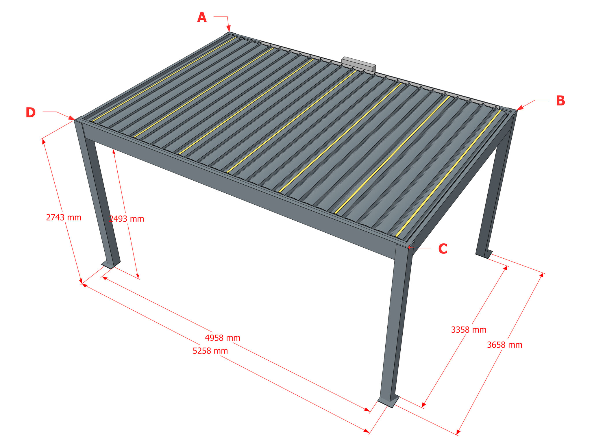 erectie Stamboom toevoegen Pergola - TEZA DOORS