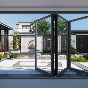 Teza 88 Series Bi-fold Door 3L- Half Open
