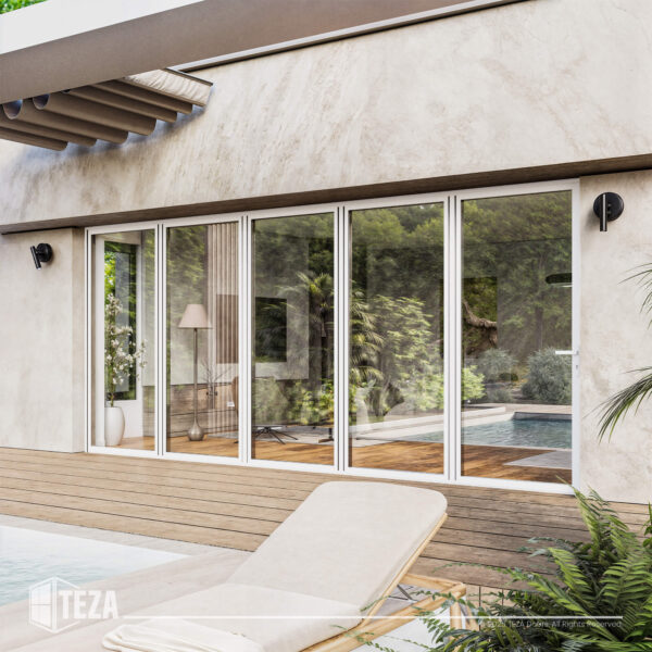 TEZA 85 Series Aluminum Bifold Door