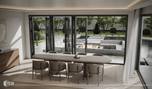 TEZA 95 Series Aluminum Bifold Door