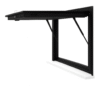 Teza 65 Series Hydraulic Window Without Bottom Frame- Black - Open