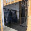 TEZA Aluminum Garage Door With Black Glass
