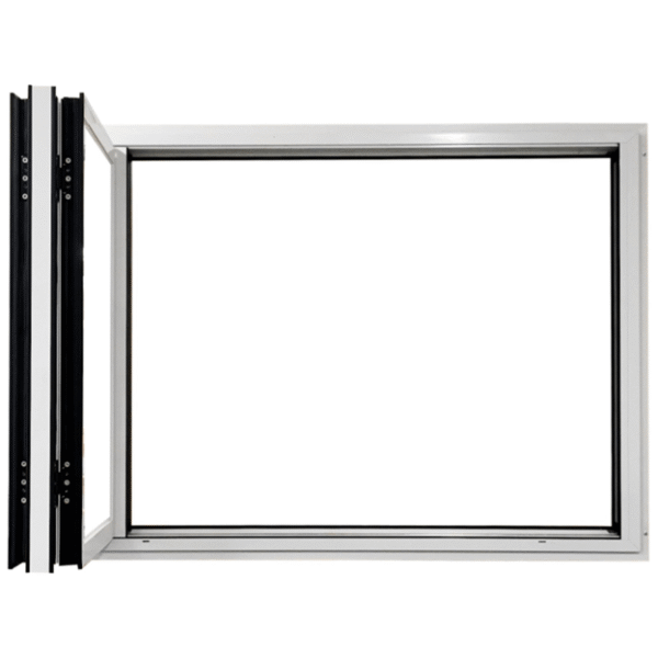 (60 x 36) 65 BI-FOLD WINDOWS - 2L - WHITE WITHOUT SCREEN