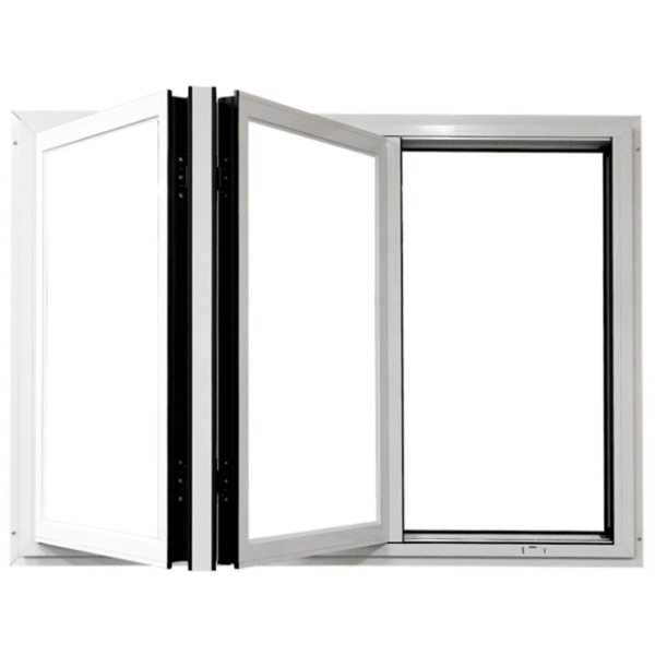 (60 x 36) 65 BI-FOLD WINDOWS - 2L - WHITE WITHOUT SCREEN