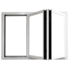 (60 x 36) 65 BI-FOLD WINDOWS - 2R - WHITE WITHOUT SCREEN