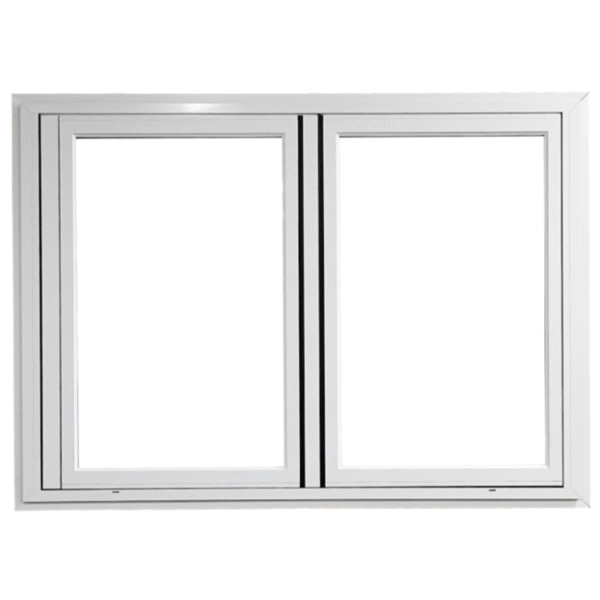 (60 x 36) 65 BI-FOLD WINDOWS - 2R - WHITE WITHOUT SCREEN