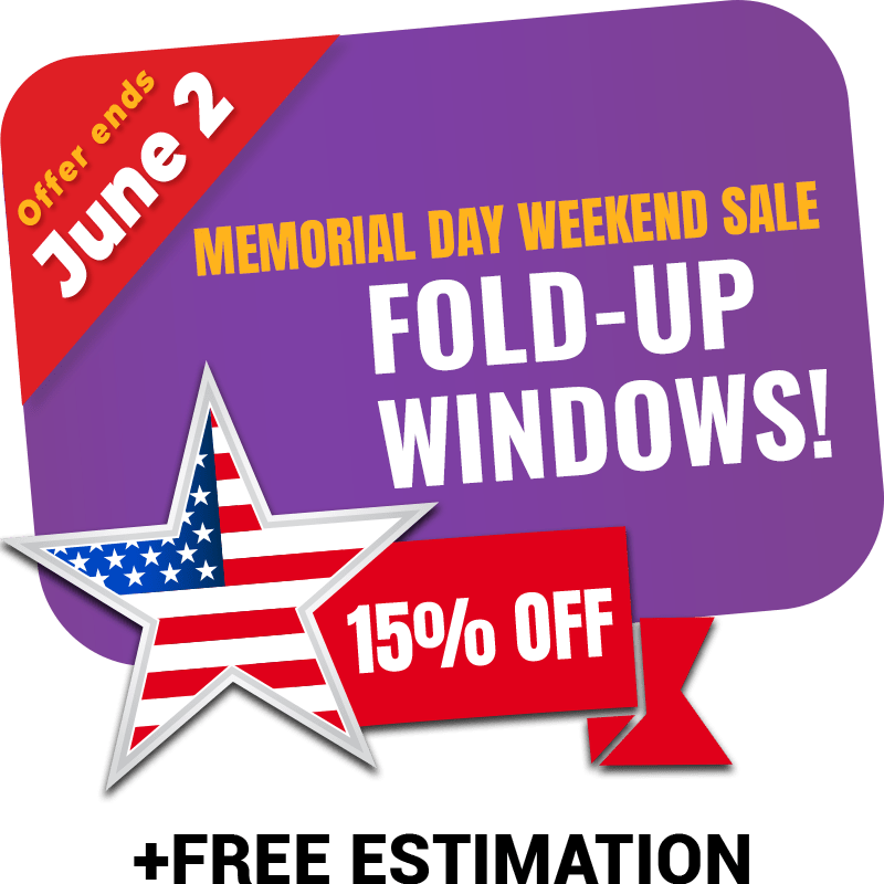 Badge - Fold Up Windows, Landing page