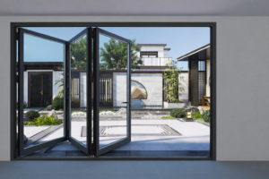 Teza-85-Series-Bi-fold-Door-3R-Half-Open