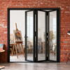 75 Series Bifold Door | black | 96-x-80-3r-2
