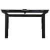 65 Series Hydraulic Awning Window Without Bottom Frame Open - Front View - Black