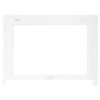 65 Series Hydraulic Awning Window Without Bottom Frame Open - Front View Closed - White