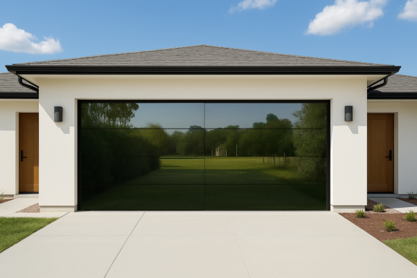 Frameless Glass Garage Door - 192 x 84