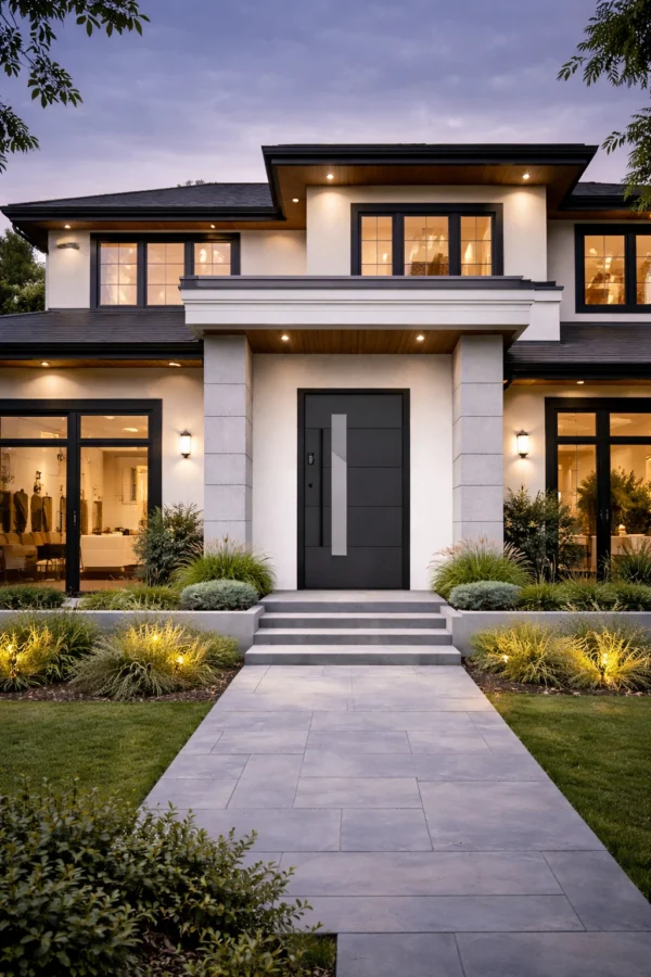 Teza HB Series Entry Door on house