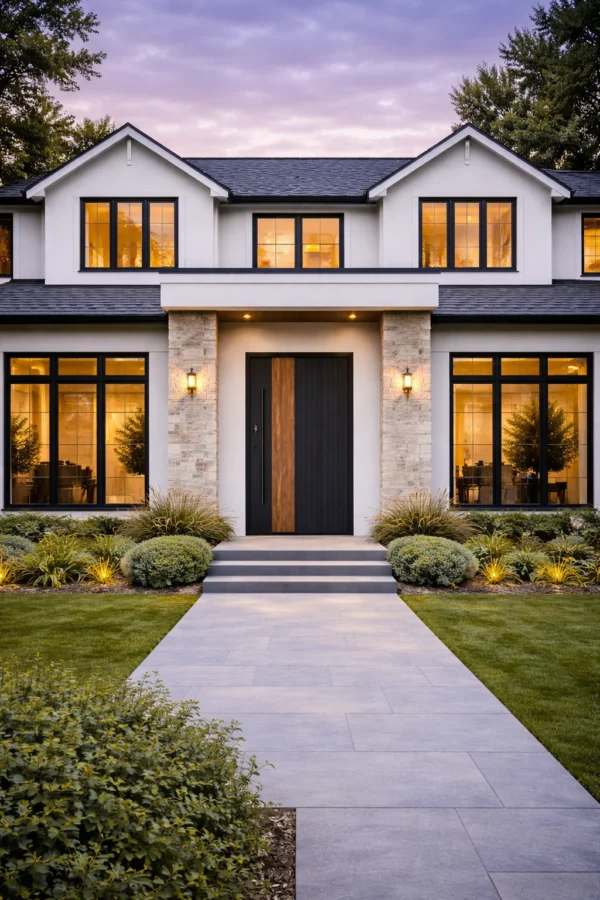 Teza HE Series Entry Door on house