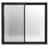 156 Series Sliding Door - Closed With Screen Left - Black