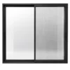 156 Series Sliding Door - Closed With Screen Right - Black