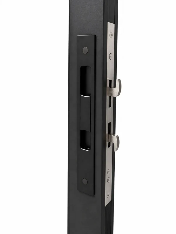 156 Series Sliding Door - Locking Mechanism - Black