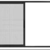 156 Series Sliding Door - Screen Open Left - Black