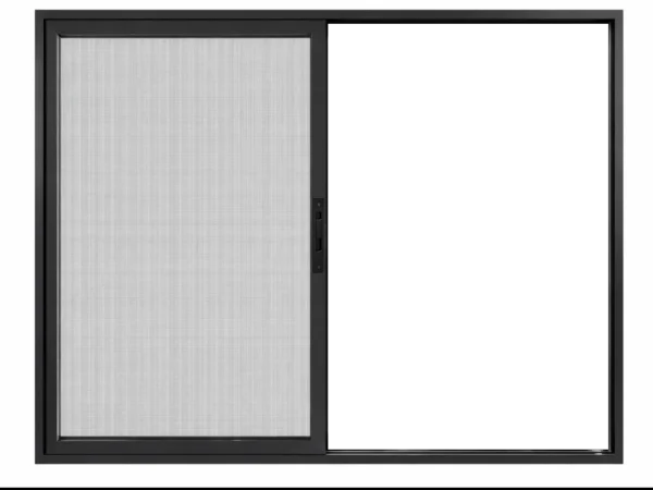 156 Series Sliding Door - Screen Open Left - Black