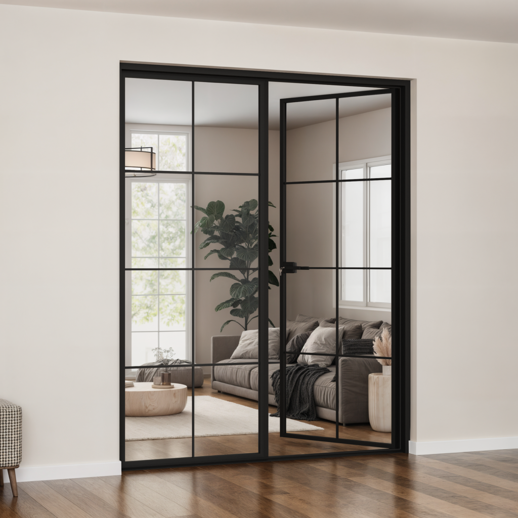 Teza 28 Series - Interior French Door With Grills