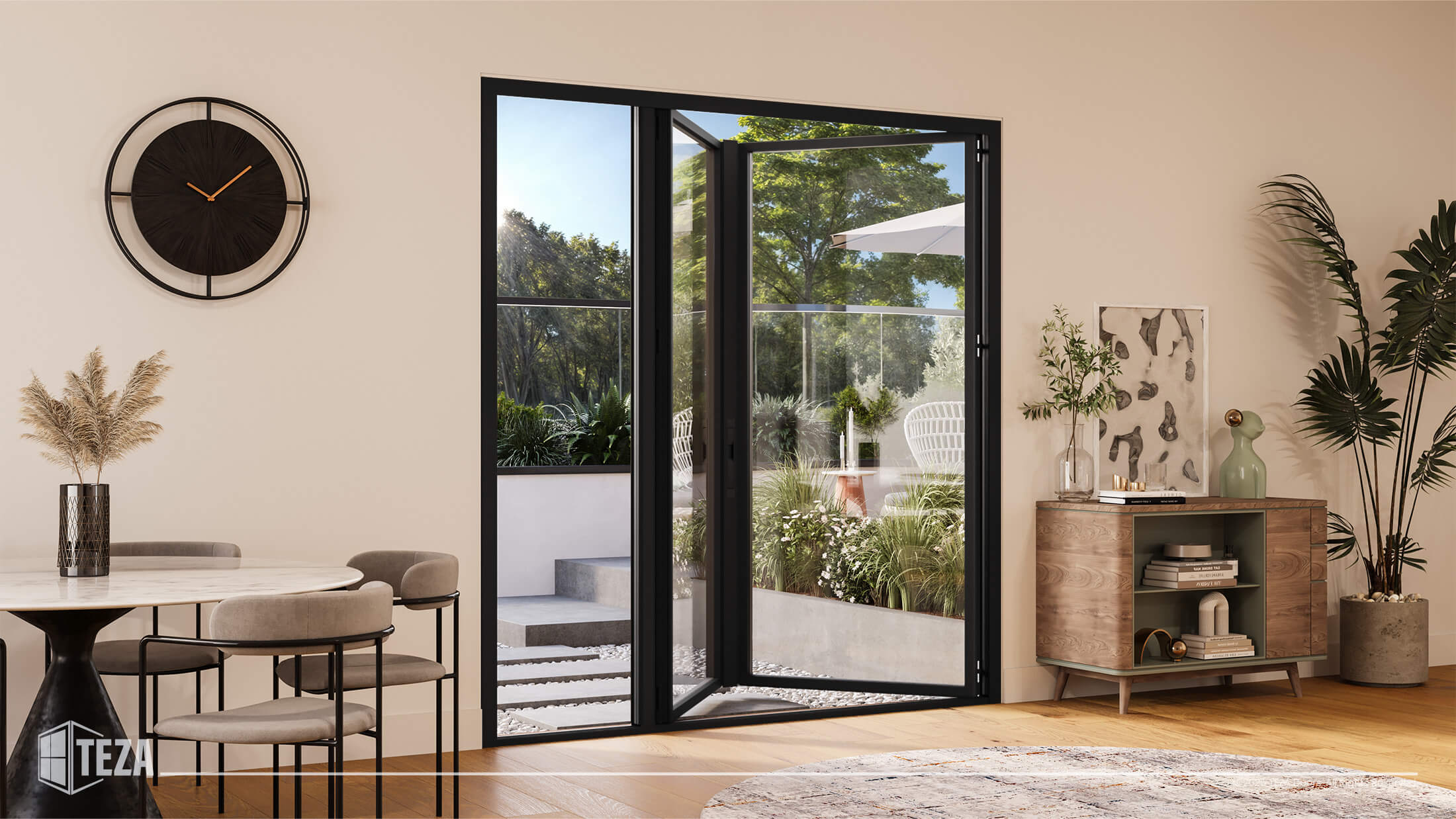 Teza HR Series - Hurricane Rated Bi-Fold Door with PVB Laminate Glass - Image 11