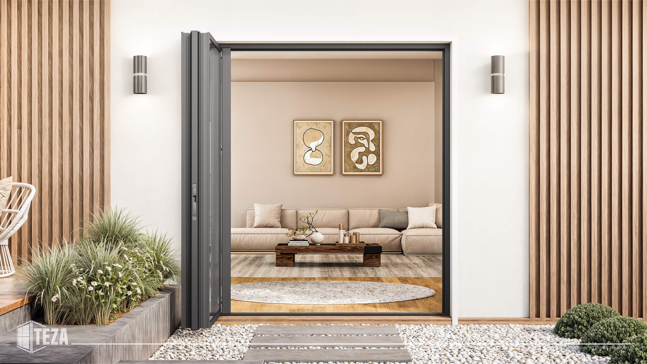 Teza HR Series - Hurricane Rated Bi-Fold Door with PVB Laminate Glass - Image 16