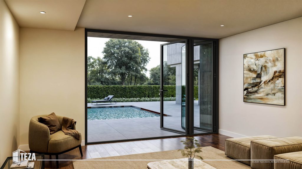 Teza HR Series - Hurricane Rated Bi-Fold Door with PVB Laminate Glass