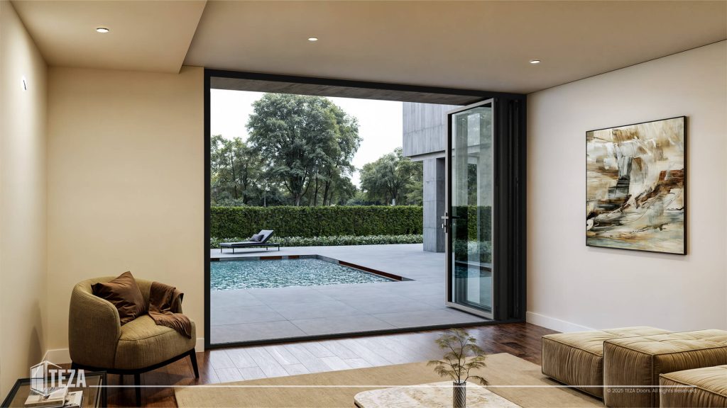 Teza HR Series - Hurricane Rated Bi-Fold Door with PVB Laminate Glass