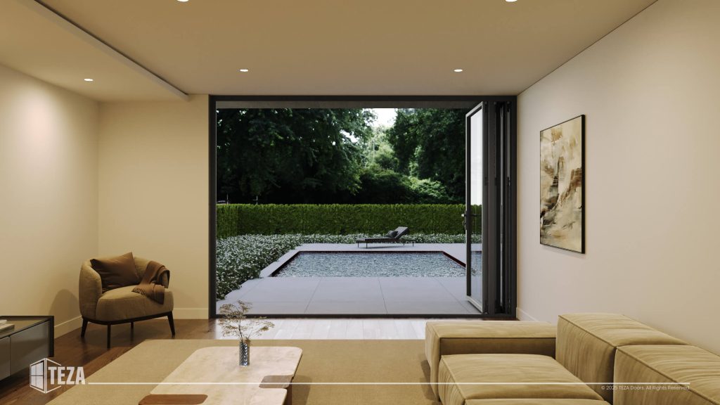 Teza HR Series - Hurricane Rated Bi-Fold Door with PVB Laminate Glass