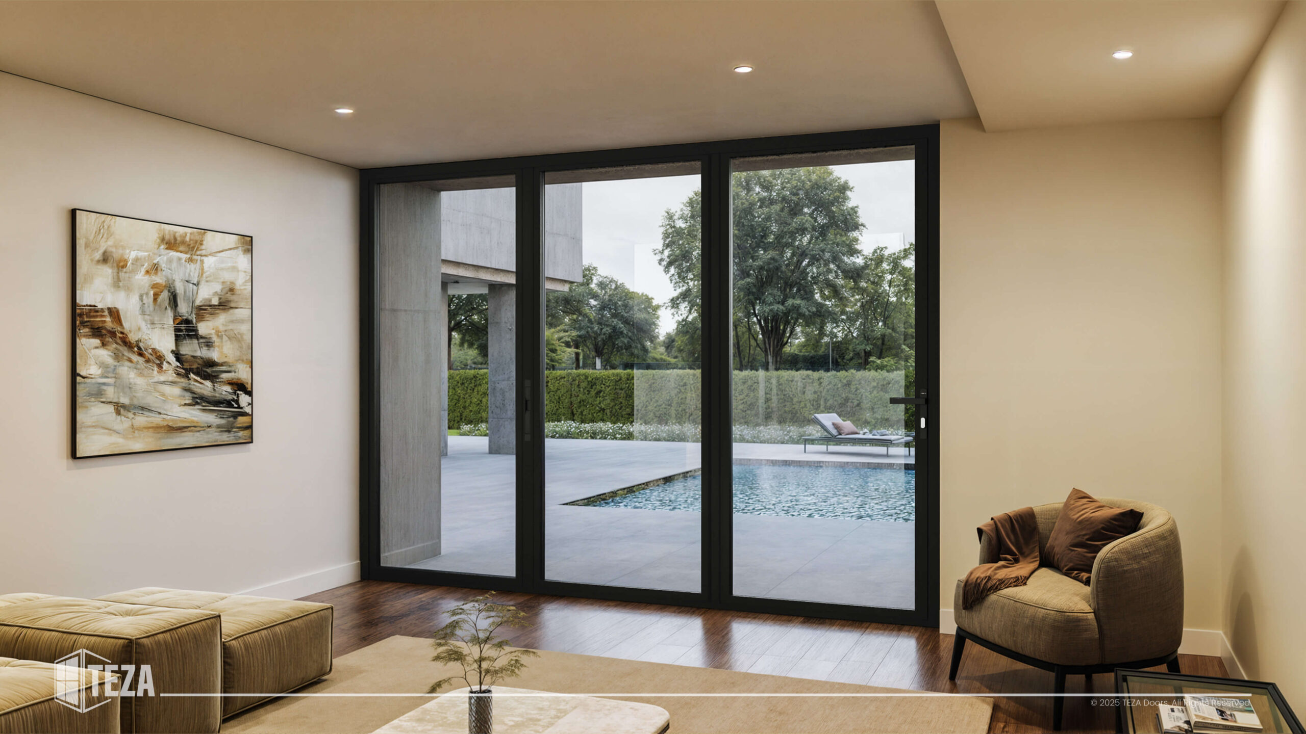 Teza HR Series - Hurricane Rated Bi-Fold Door with PVB Laminate Glass - Image 2