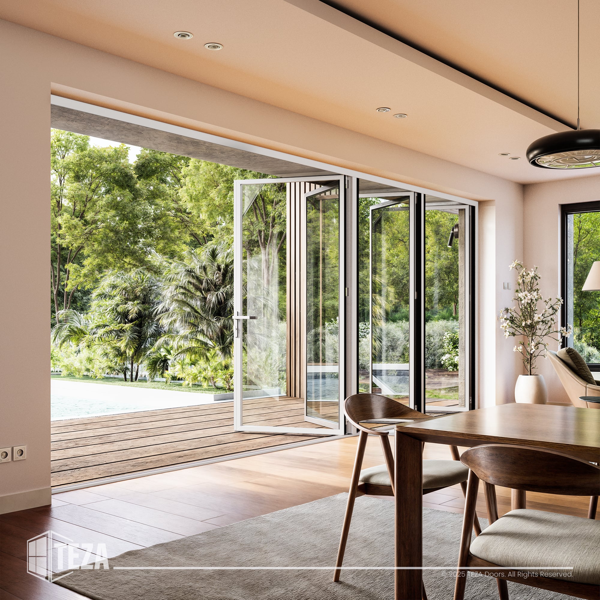 Teza HR Series - Hurricane Rated Bi-Fold Door with PVB Laminate Glass - Image 34