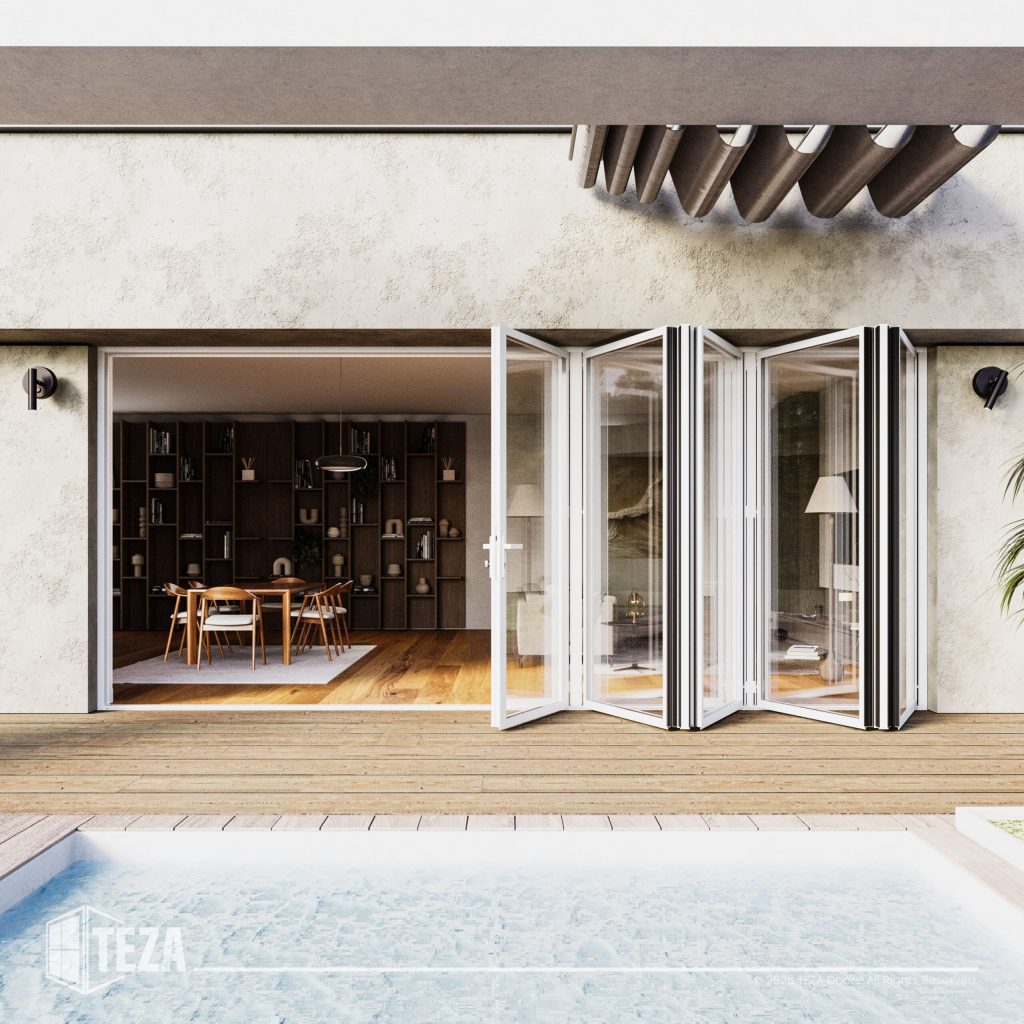 Teza HR Series - Hurricane Rated Bi-Fold Door with PVB Laminate Glass
