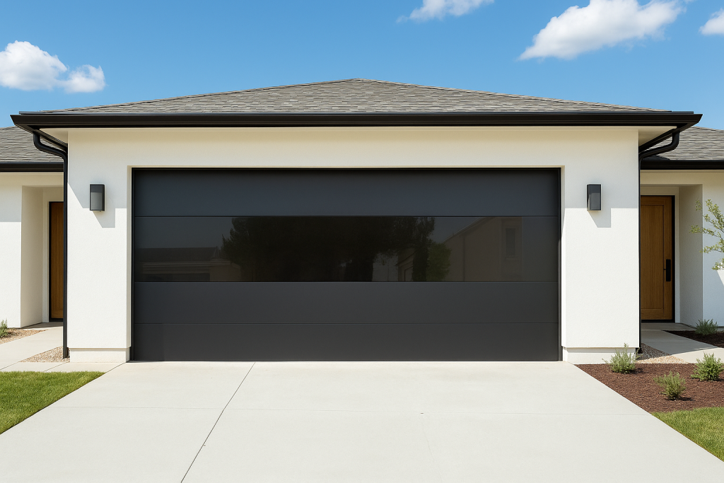Teza - One Glass Panel Garage Door