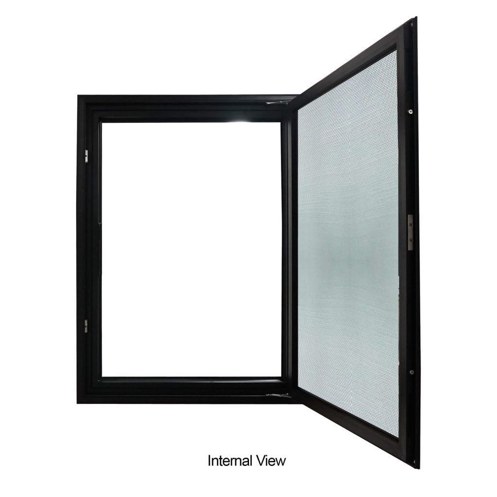 TEZA 75 Series Slim Aluminum Out-Swing Casement Window