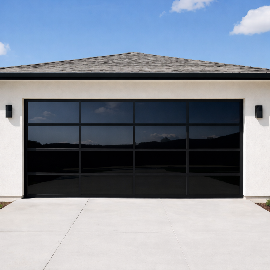 Teza - Framed Glass Garage Door