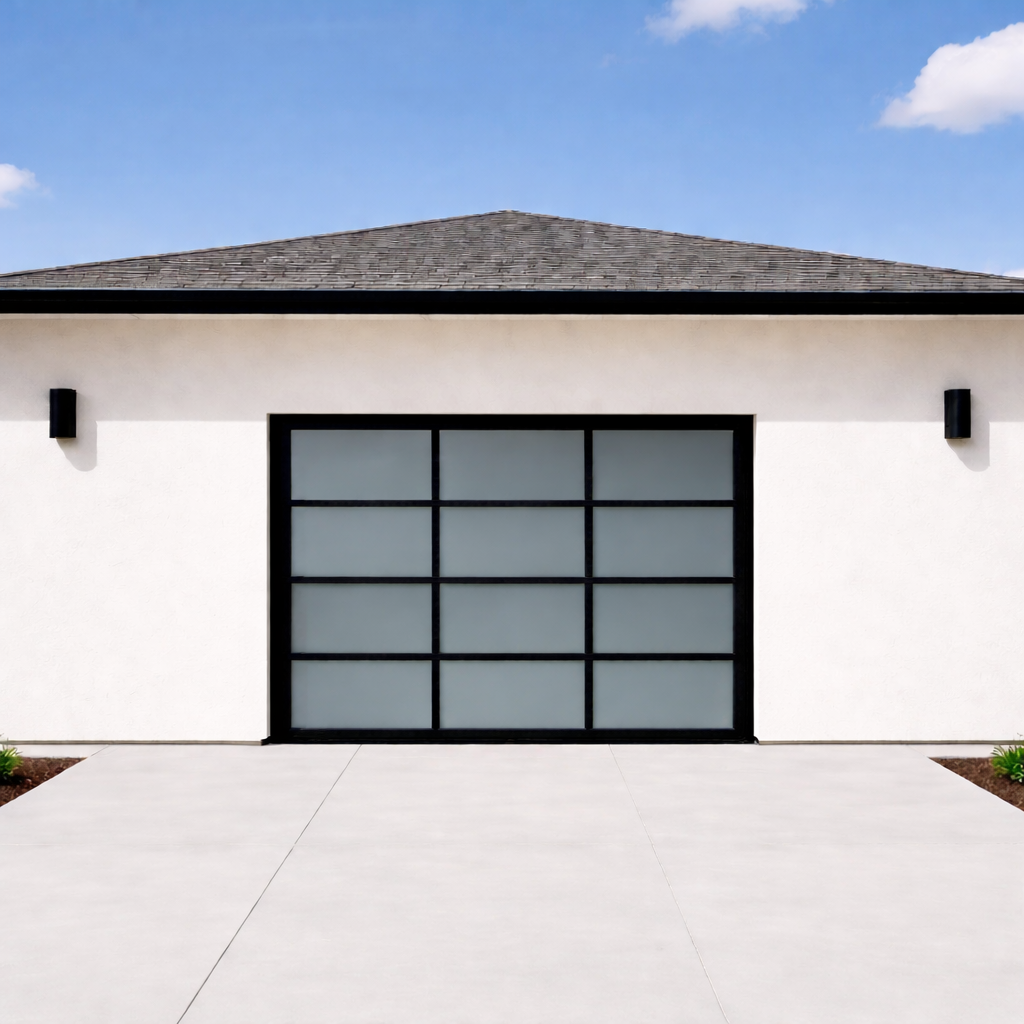 Teza - Framed Glass Garage Door