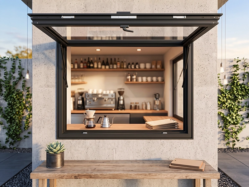 TEZA 65 Series Aluminum Hydraulic Window With Bottom Frame