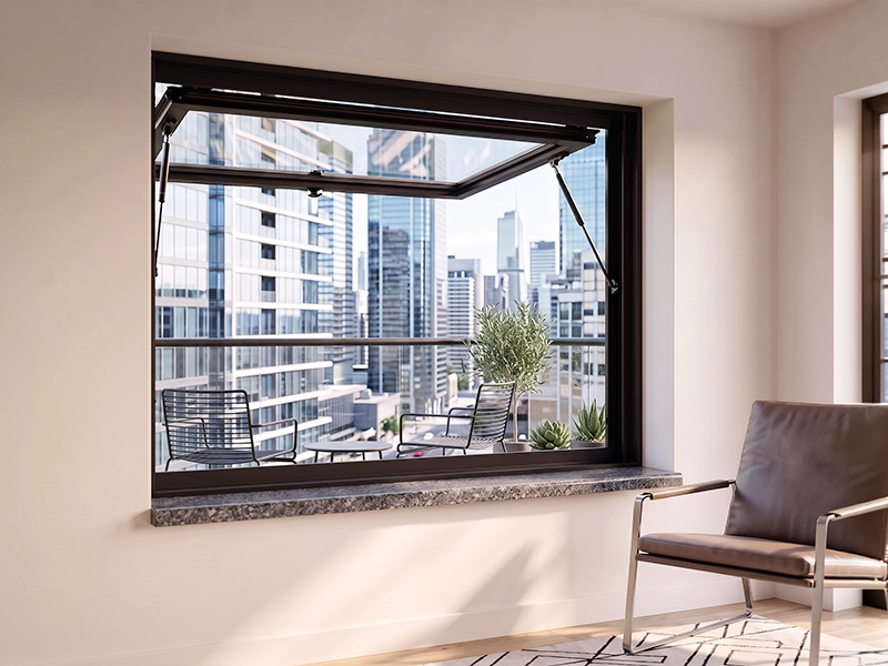 TEZA 65 Series Aluminum Hydraulic Window With Bottom Frame