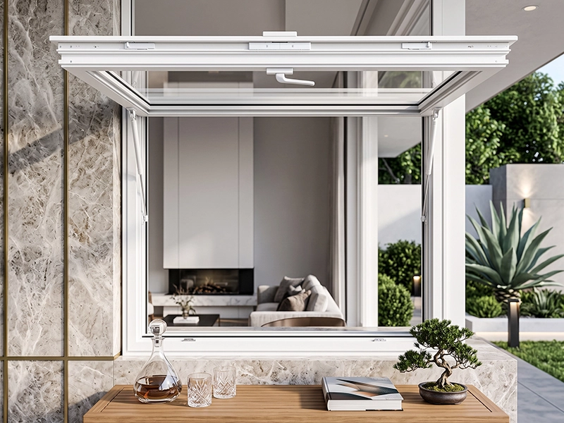 TEZA 65 Series Aluminum Hydraulic Window With Bottom Frame