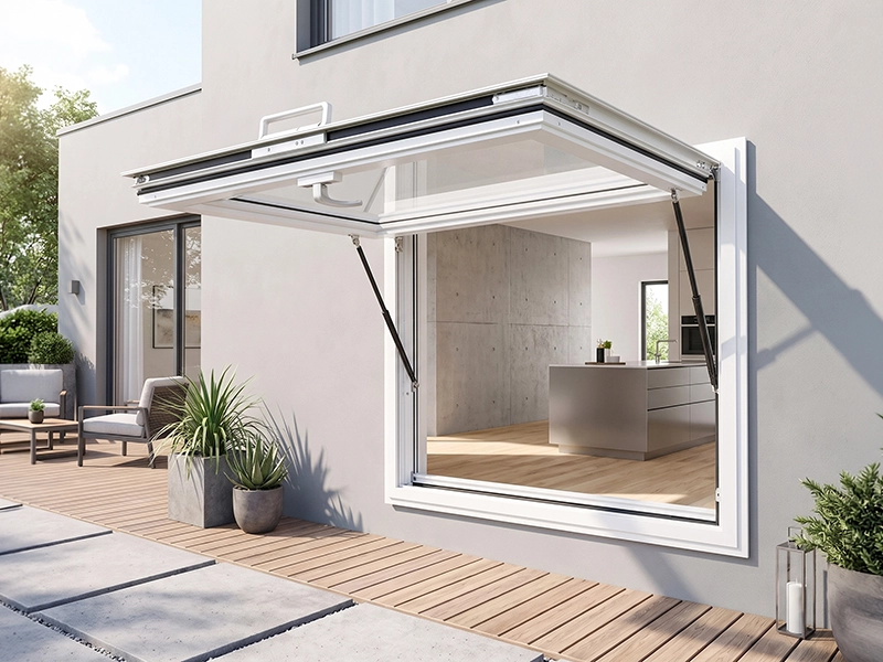 TEZA 65 Series Aluminum Hydraulic Window With Bottom Frame