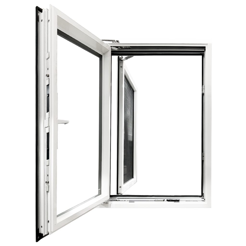 TEZA 75 Series Slim Aluminum Out-Swing Casement Window