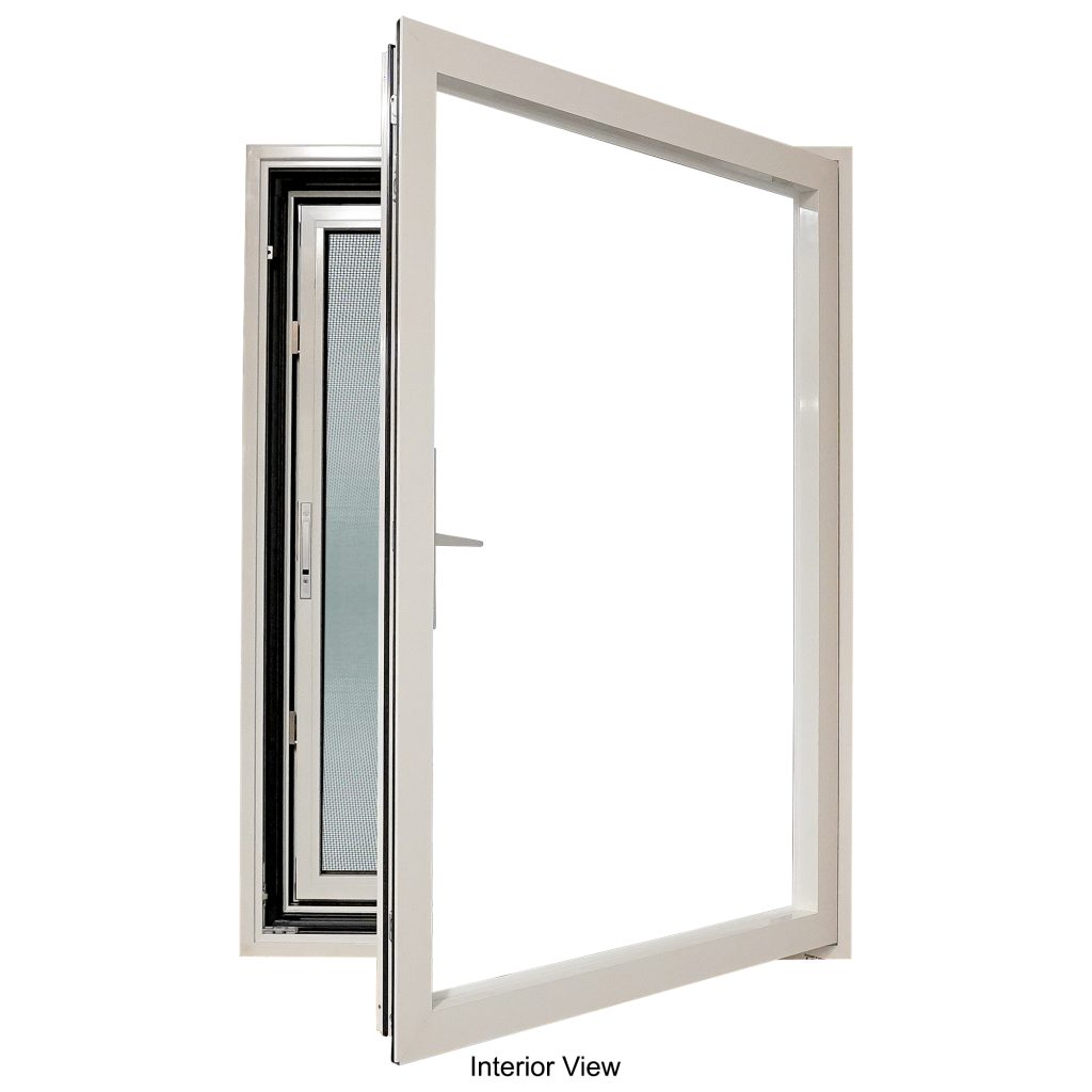 TEZA (Hurricane Rated) Aluminum In-Swing Tilt and Turn Casement Window with PVB Laminate Glass