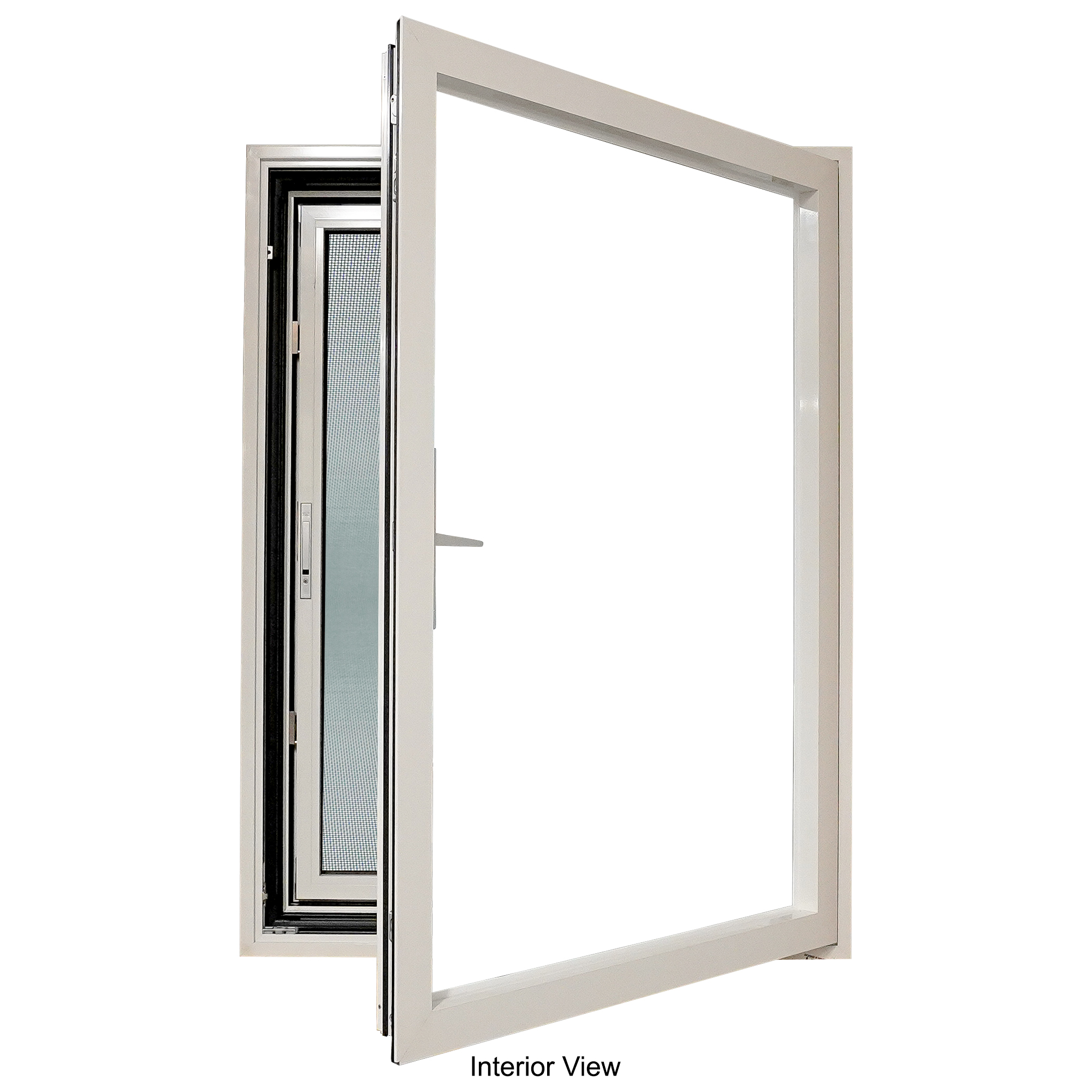 TEZA (Hurricane Rated) Aluminum In-Swing Tilt and Turn Casement Window with PVB Laminate Glass - Image 7
