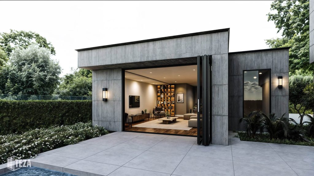 Teza HR Series - Hurricane Rated Bi-Fold Door with PVB Laminate Glass