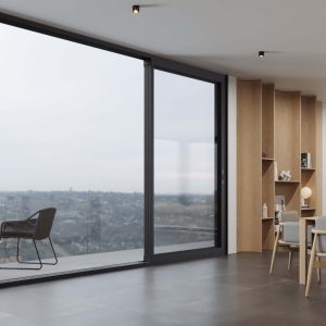 TEZA (Hurricane Rated) Aluminum Sliding Patio Door with PVB Laminate Glass - Image 5