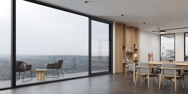 TEZA (Hurricane Rated) Aluminum Sliding Patio Door with PVB Laminate Glass