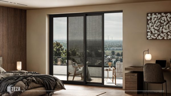 TEZA (Hurricane Rated) Aluminum Sliding Patio Door with PVB Laminate Glass