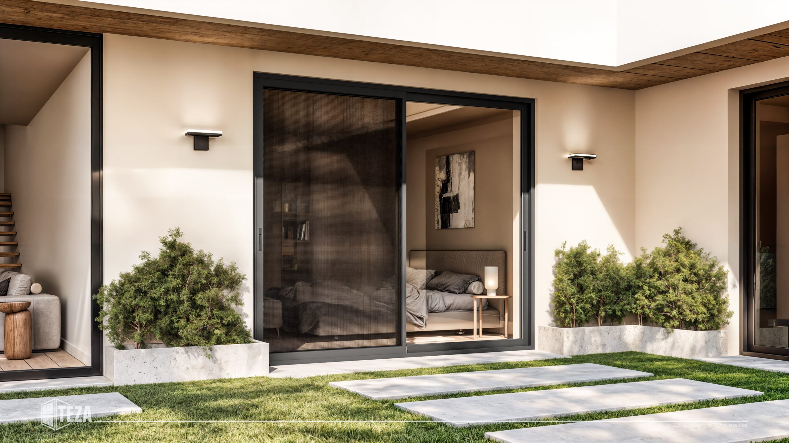 TEZA (Hurricane Rated) Aluminum Sliding Patio Door with PVB Laminate Glass - Image 7