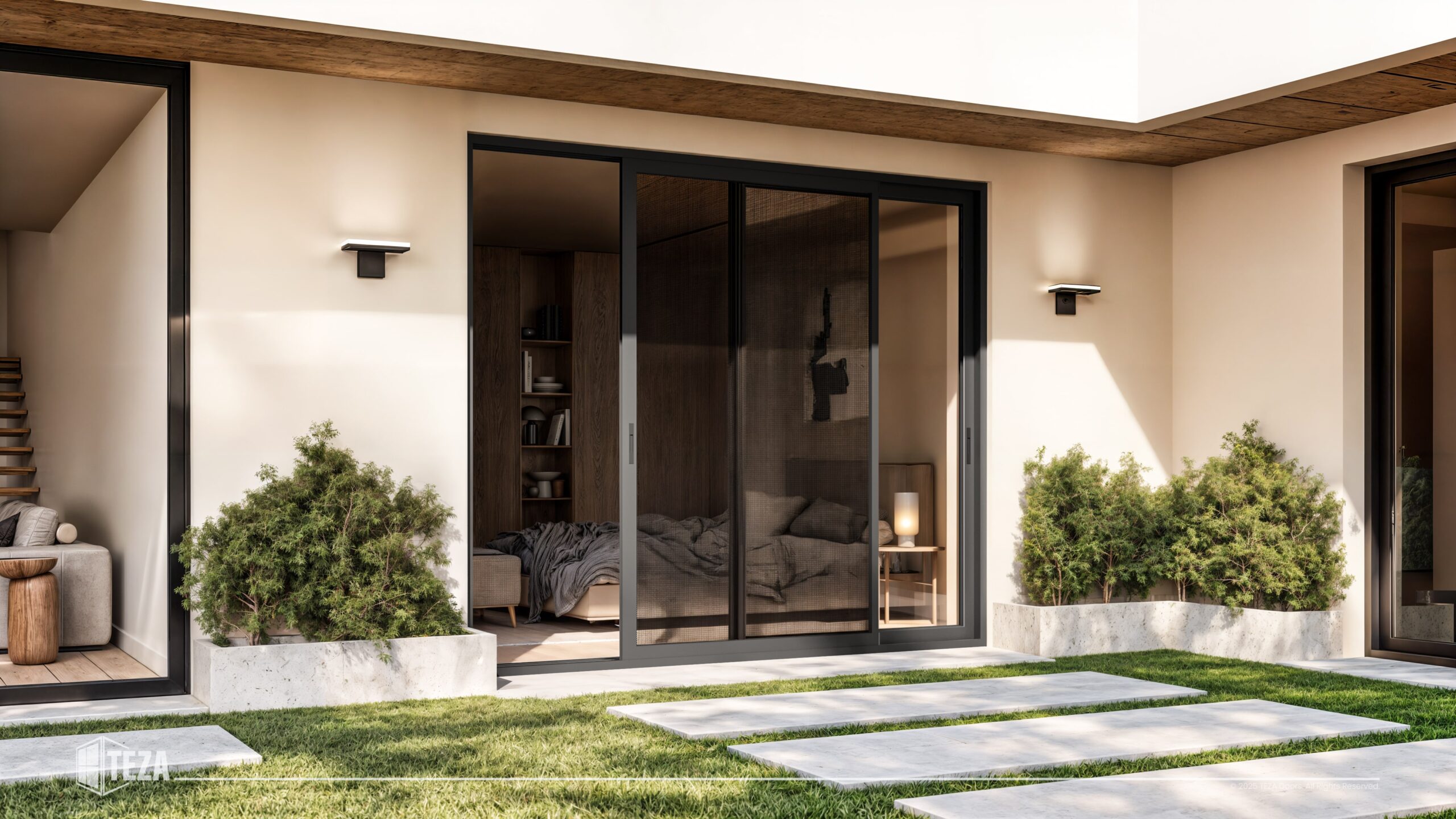 TEZA (Hurricane Rated) Aluminum Sliding Patio Door with PVB Laminate Glass - Image 11